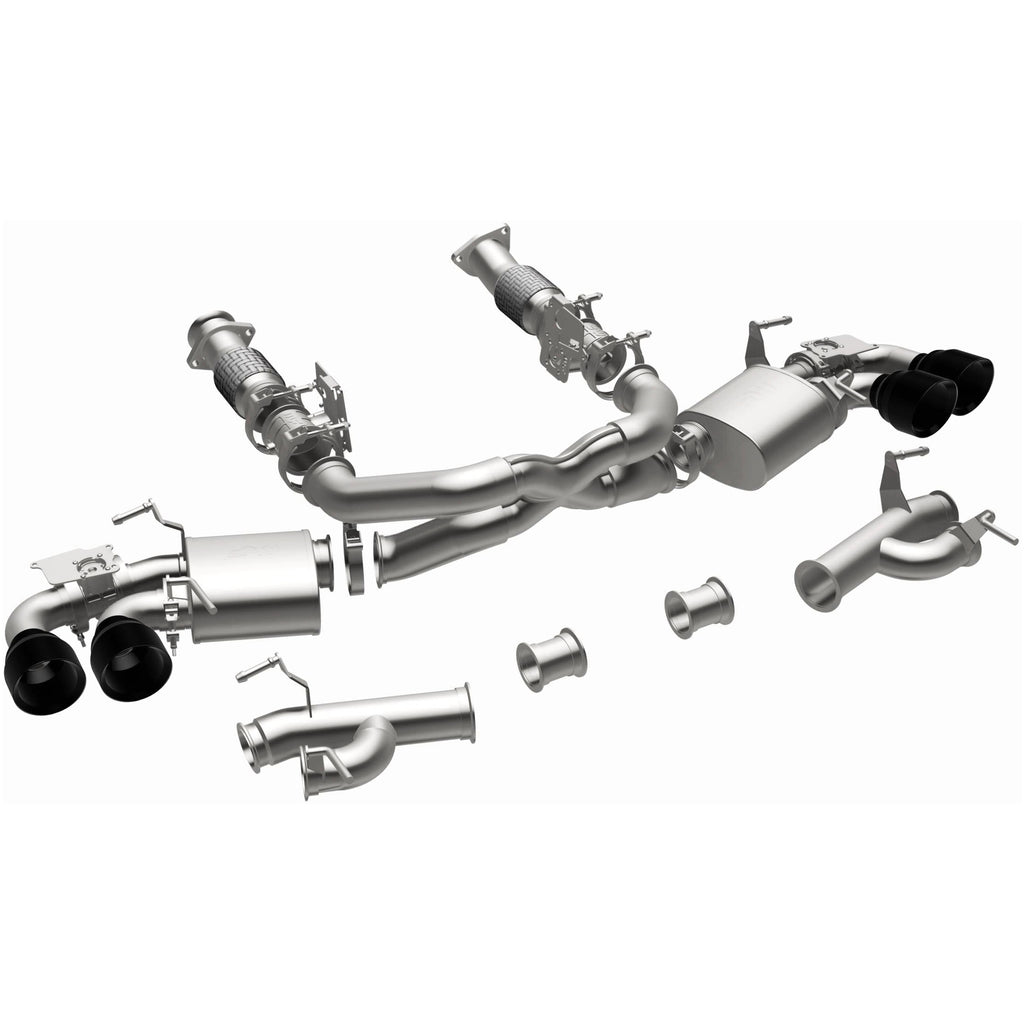 MagnaFlow Exhaust Products 19545 xMOD Series Black Chrome Tips Cat-Back System for Select Chevrolet Corvette