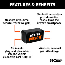 Load image into Gallery viewer, CURT 51701 BetterWeigh Mobile Towing Scale with TowSense Technology (OBD-II) - Truck Part Superstore
