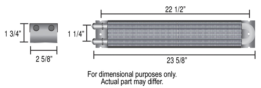 2-Pass-24-Series-7000-CopperAluminum-Frame-Rail-Transmission-Cooler,-1132