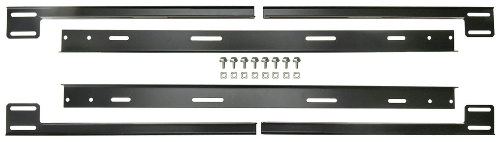 Black-Tornado-Electric-Fan-Mounting-Bracket-Kit,-Dual-Fan