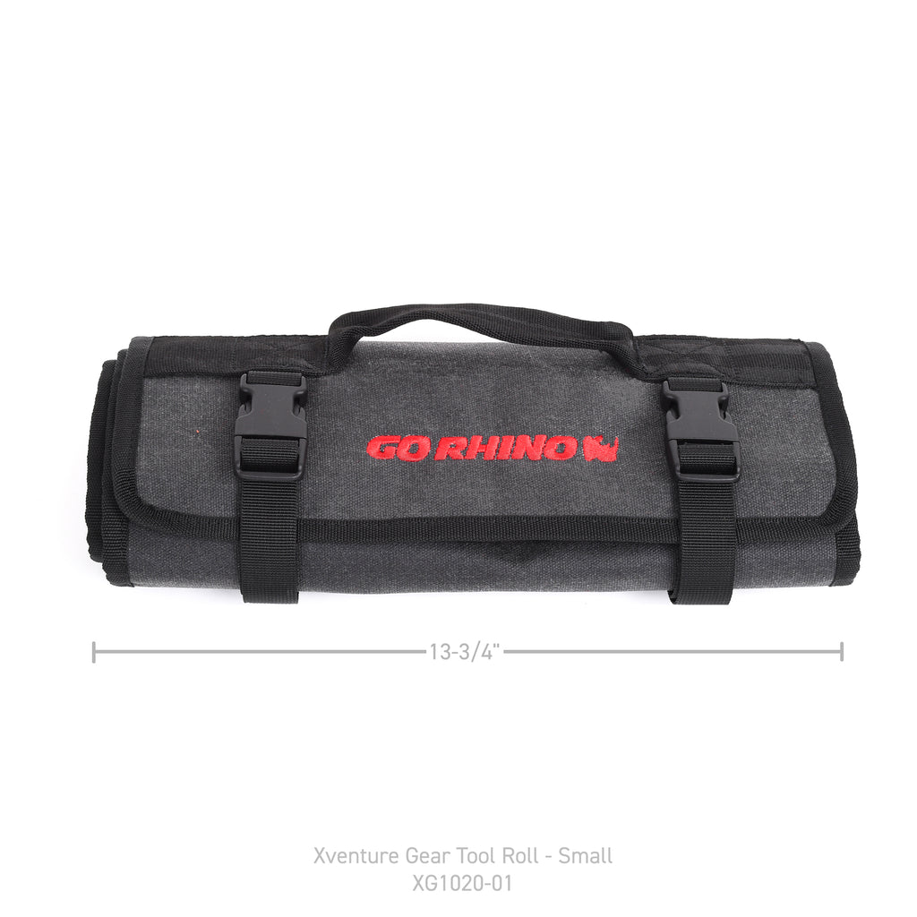 Xventure-Gear-Tool-Roll---Small-(4X4in.-Closed)-12Oz-Waxed-Canvas---Black