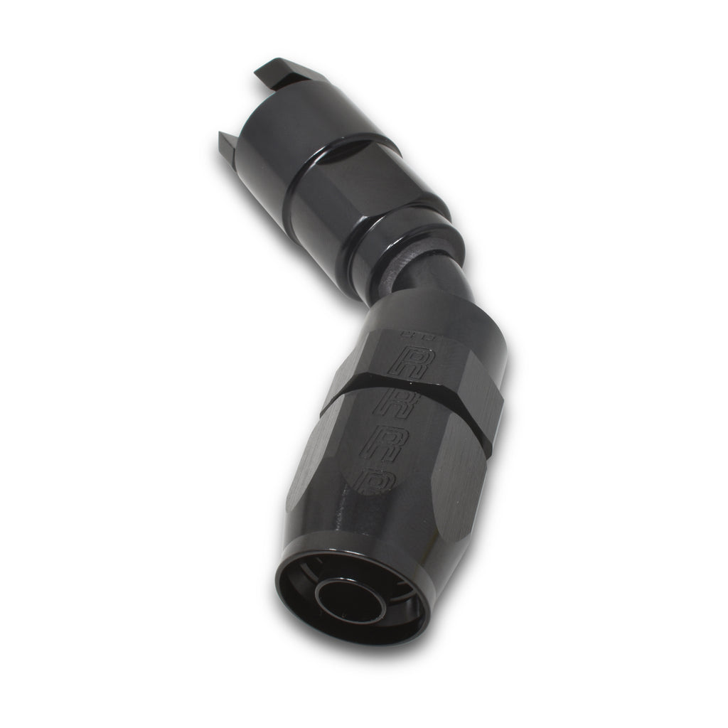 Performance-516In-Sae-Quick-Disc-Female-To--6-Hose-Black-45-Degree-Hose-End
