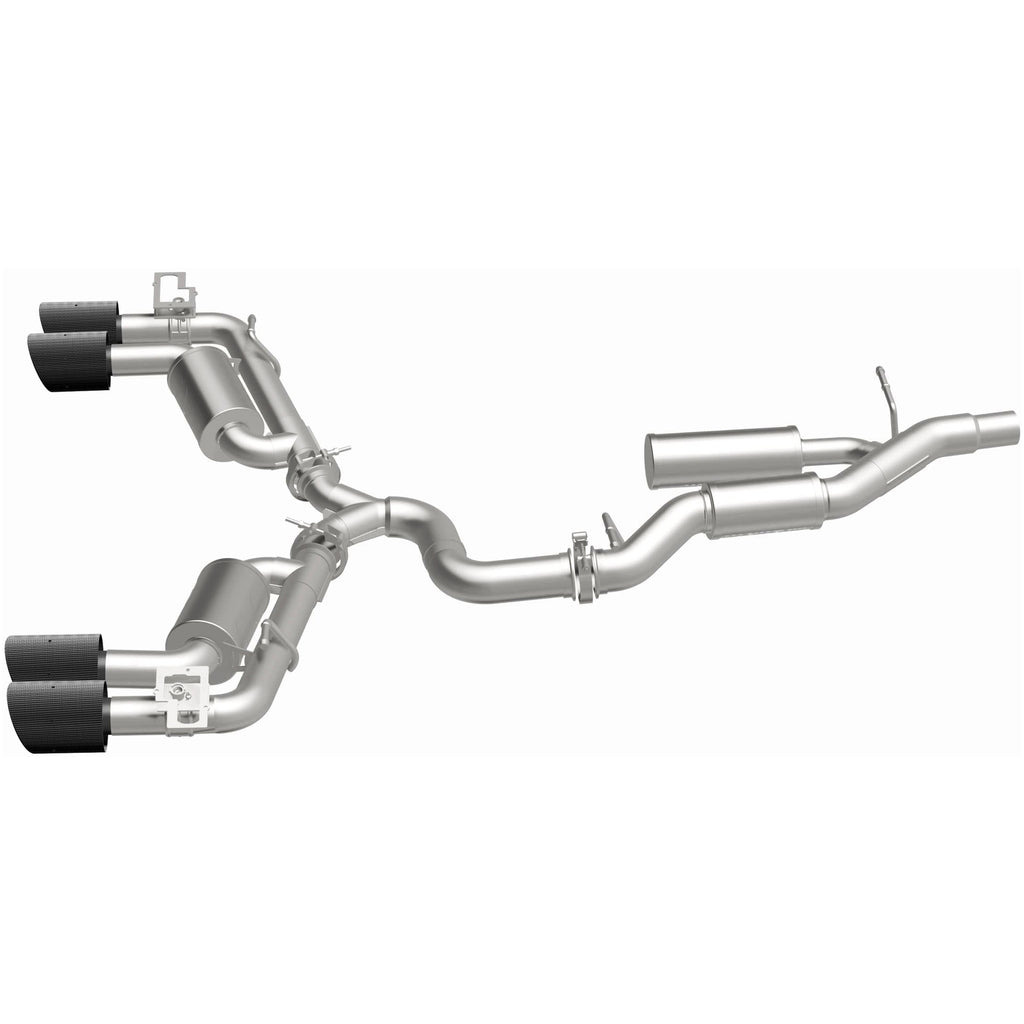 MagnaFlow Exhaust Products 19617 NEO Series Carbon Fiber Tips Cat-Back System for Select Volkswagen Golf R