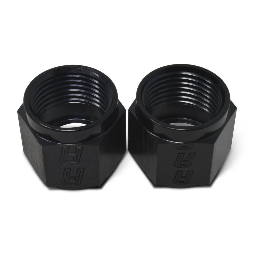 Performance--4-An-Tube-Nuts-14In-Dia.-(Black)-(6-Pcs.)