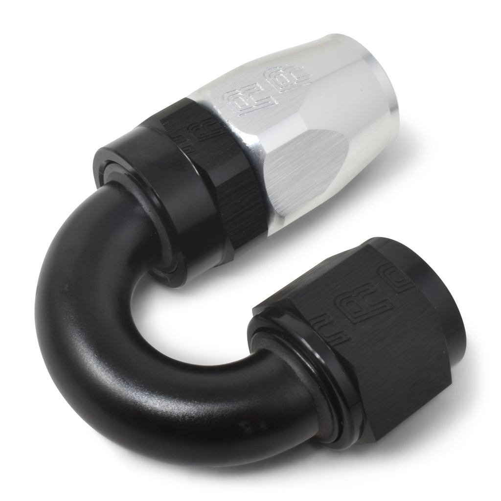 Performance--6-An-BlackSilver-180-Degree-Tight-Radius-Full-Flow-Swivel-Hose-End