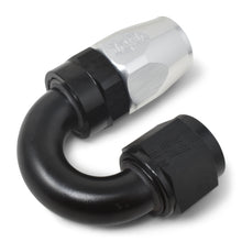 Load image into Gallery viewer, Performance--6-An-BlackSilver-180-Degree-Tight-Radius-Full-Flow-Swivel-Hose-End
