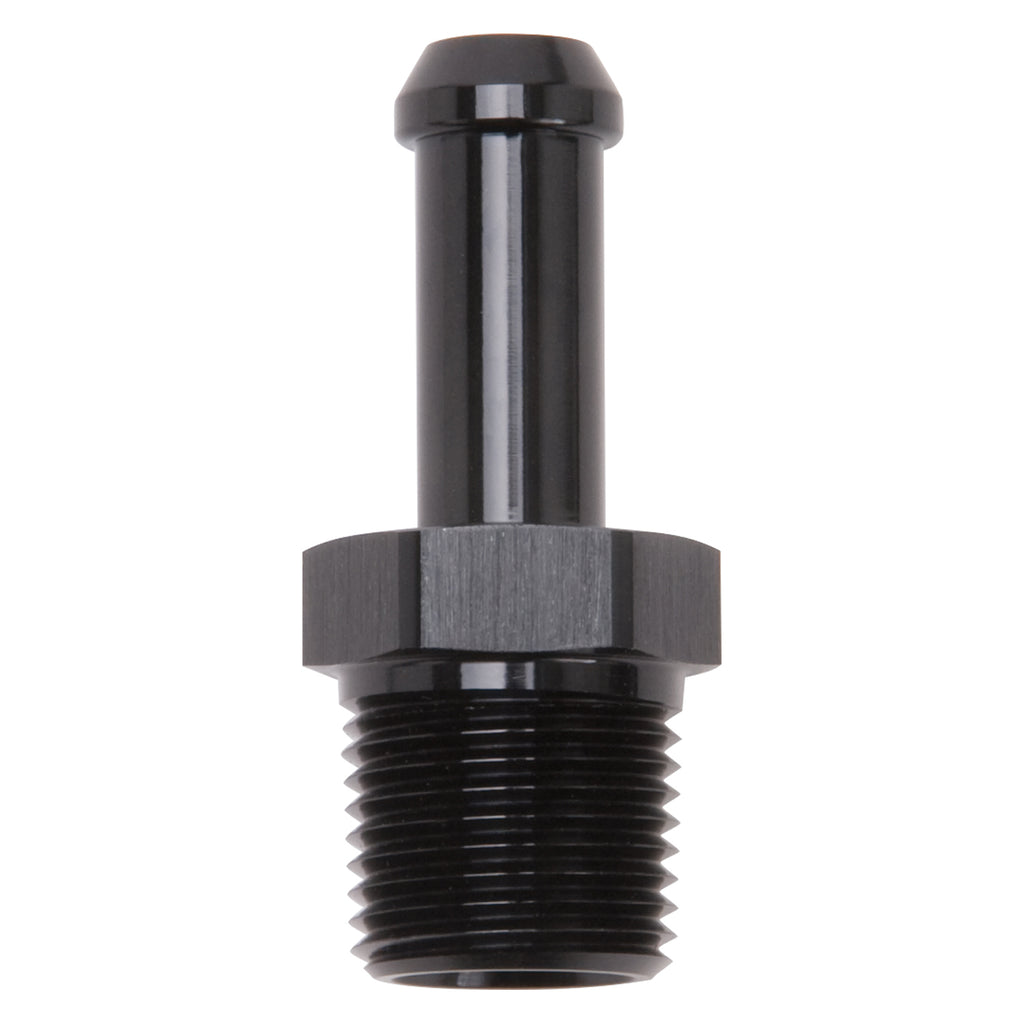 Hose-End-Straight-38In-Npt-To-38In-Barb-Black-Anodize