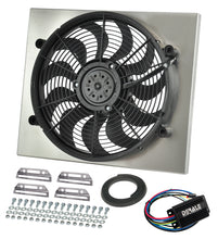Load image into Gallery viewer, Powerpack---High-Output-Single-17-Rad-FanAlum-Shroud-Kit-W-Pwm-Controller