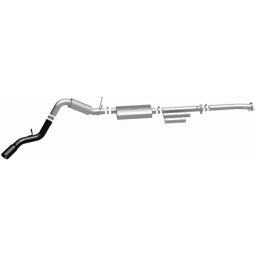 MagnaFlow Exhaust Products 19376 Street Series Black Coated Cat-Back System for Select Chevrolet Silverado HD, Chevrolet Silverado HD, GMC Sierra HD, GMC Sierra HD