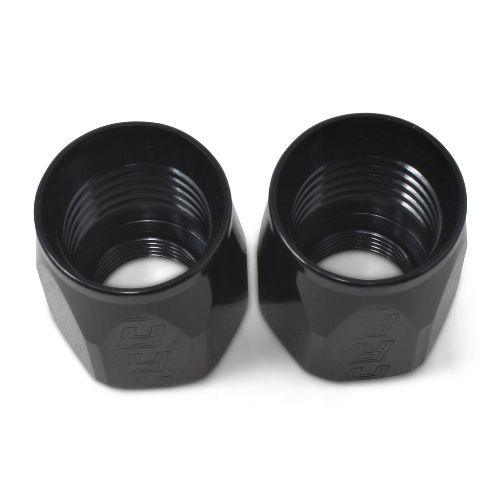 Performance-2-Piece--6-An-Full-Flow-Swivel-Hose-End-Sockets-(Qty-2)---Polished-And-Black