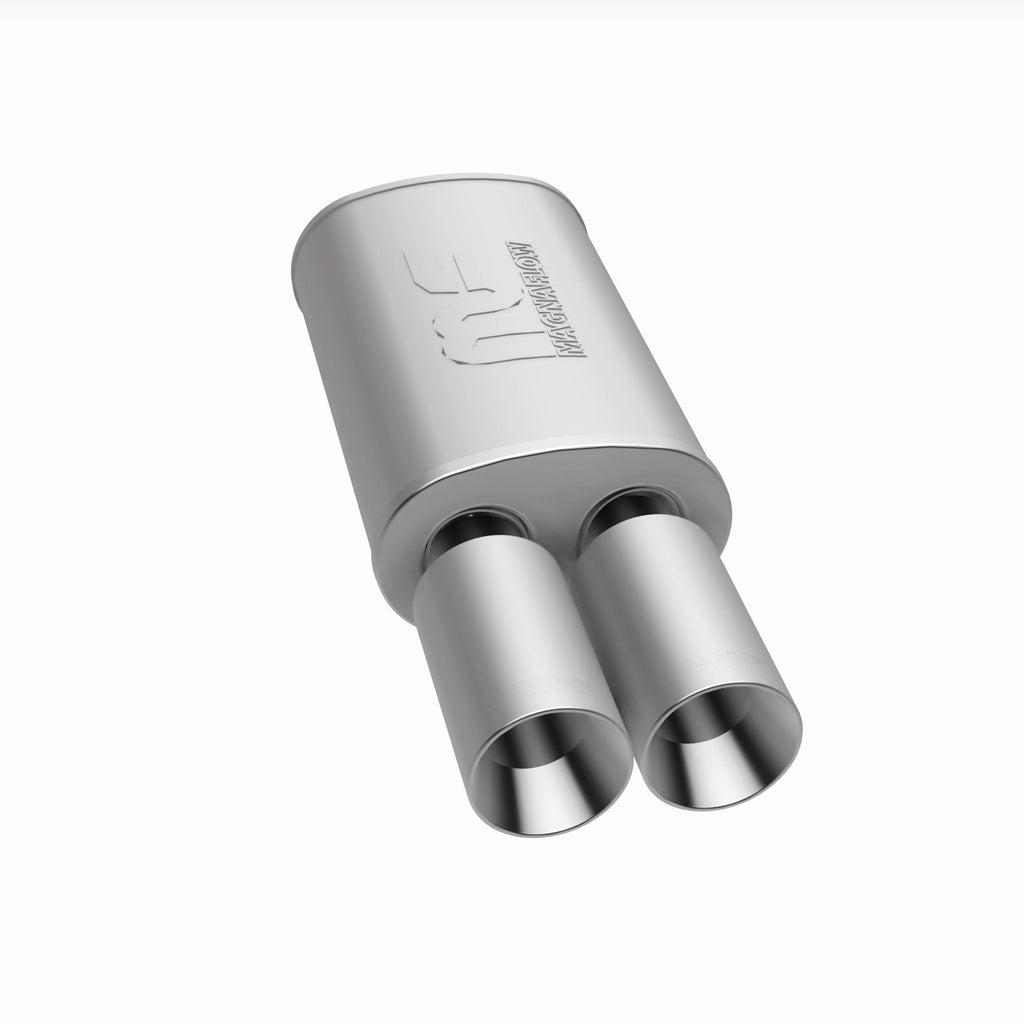 MagnaFlow Exhaust Products 14816 Straight-Through Performance Muffler; 2.25/3.5in. Center/Dual; 5x14x8 Body