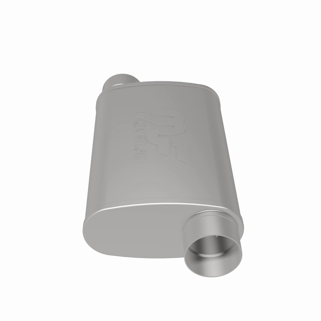 MagnaFlow Exhaust Products 11239 Straight-Through Performance Muffler; 3in. Offset/Offset; 4x14x9 Body