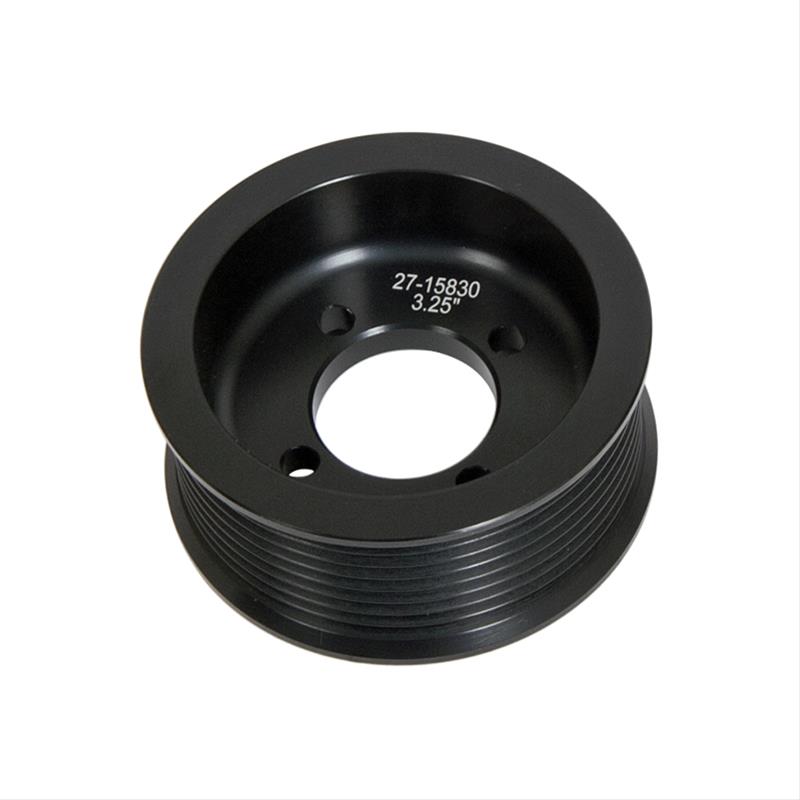 Edelbrock 15873 3.25" 8-Rib E-Force S/C Pulley in Black Finish for Stage 3 - Pro Tuner System