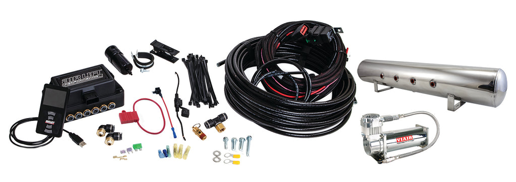 Performance-3P-(14-Air-Line-5-Gallon-Lightweight-Polished-Aluminum-Tank-Viair-444C-Compressor)