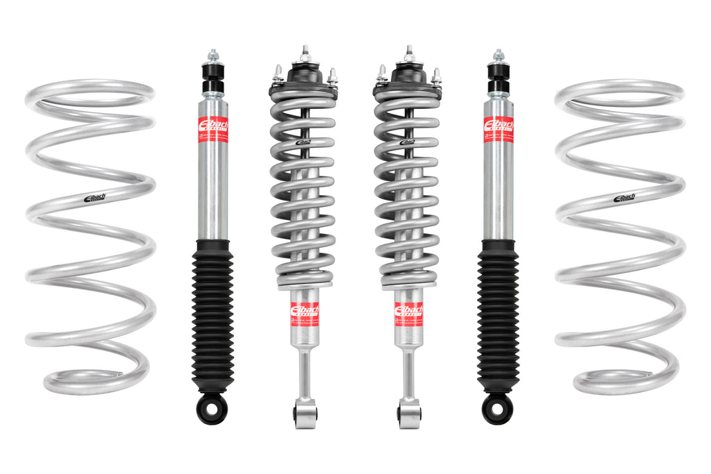 Eibach E81-82-008-01-22 Set of 2 Assembled Front Shocks, Springs, Mounts + 2 Springs + 2 Rear Shocks