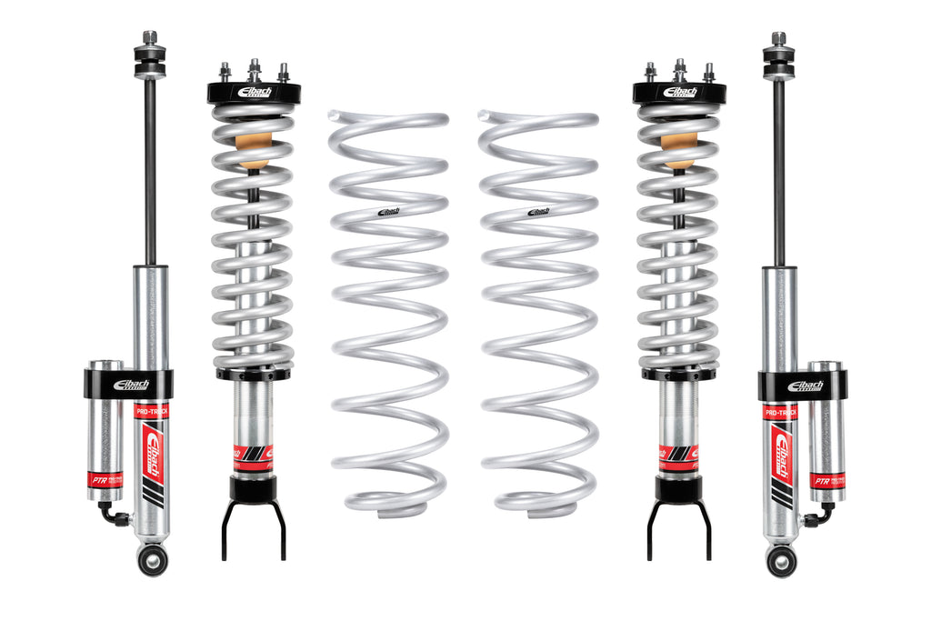 Eibach E86-27-011-04-22 Pair of Front Coilovers + Rear Reservoir Shocks + Rear Springs for Select Ram