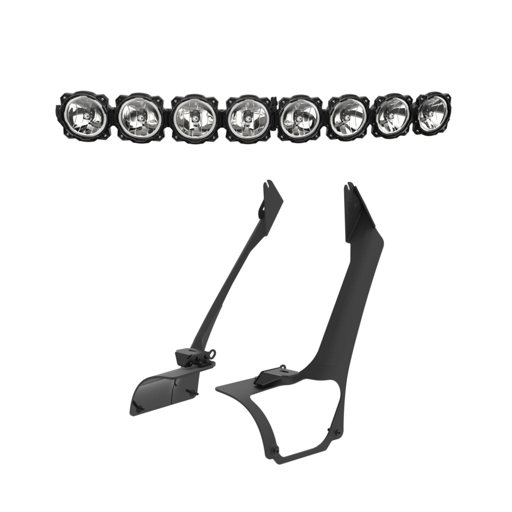 KC HiLiTES 91340 Pro6 Gravity LED 50" 8-Lt Ovrhd Cmbo Sys - 21-25 Jeep Wrangler (Hybrid ONLY) for Select Jeep Wrangler