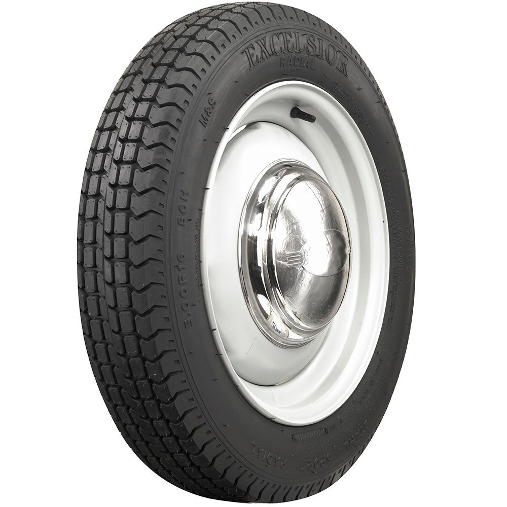 Coker 64304 500R16 EXCELSIOR STAHL SPORT RADIAL for Select Bristol 405, Ford Anglia, Morgan 4/4 Series II, Morgan Plus Four, Porsche 356