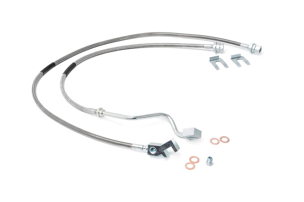 Rough Country 89705 Stainless Steel Brake Lines for Select Ford F-250 Super Duty, Ford F-350 Super Duty