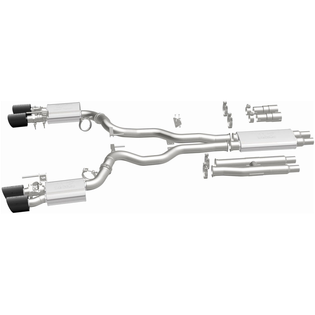 MagnaFlow Exhaust Products 19695 xMOD Series Carbon Fiber Tips Cat-Back System for Select Ford Mustang