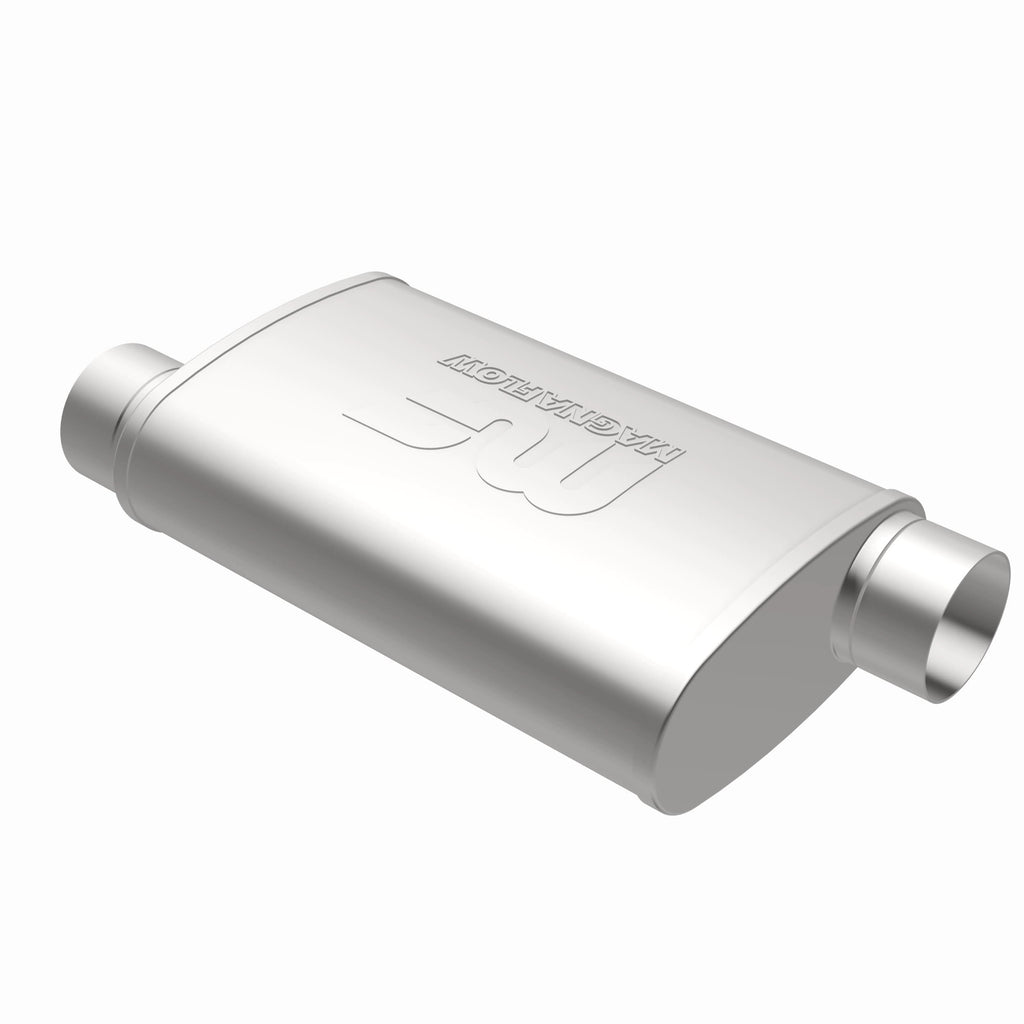 MagnaFlow Exhaust Products 11239 Straight-Through Performance Muffler; 3in. Offset/Offset; 4x14x9 Body