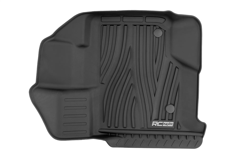 Rough Country FF-5151 Flex-Fit Floor Mats for Select Ford F-150, Ford F-150 Lightning