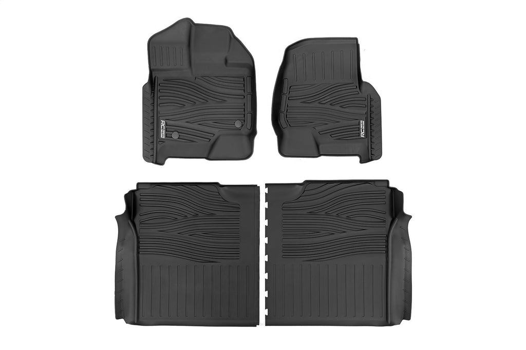 Rough Country FF-51512 Flex-Fit Floor Mats for Select Ford F-150, Ford F-150 Lightning