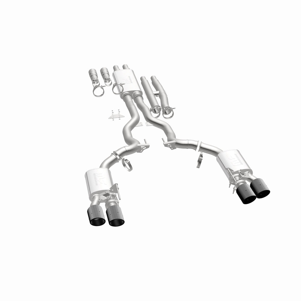 MagnaFlow Exhaust Products 19695 xMOD Series Carbon Fiber Tips Cat-Back System for Select Ford Mustang