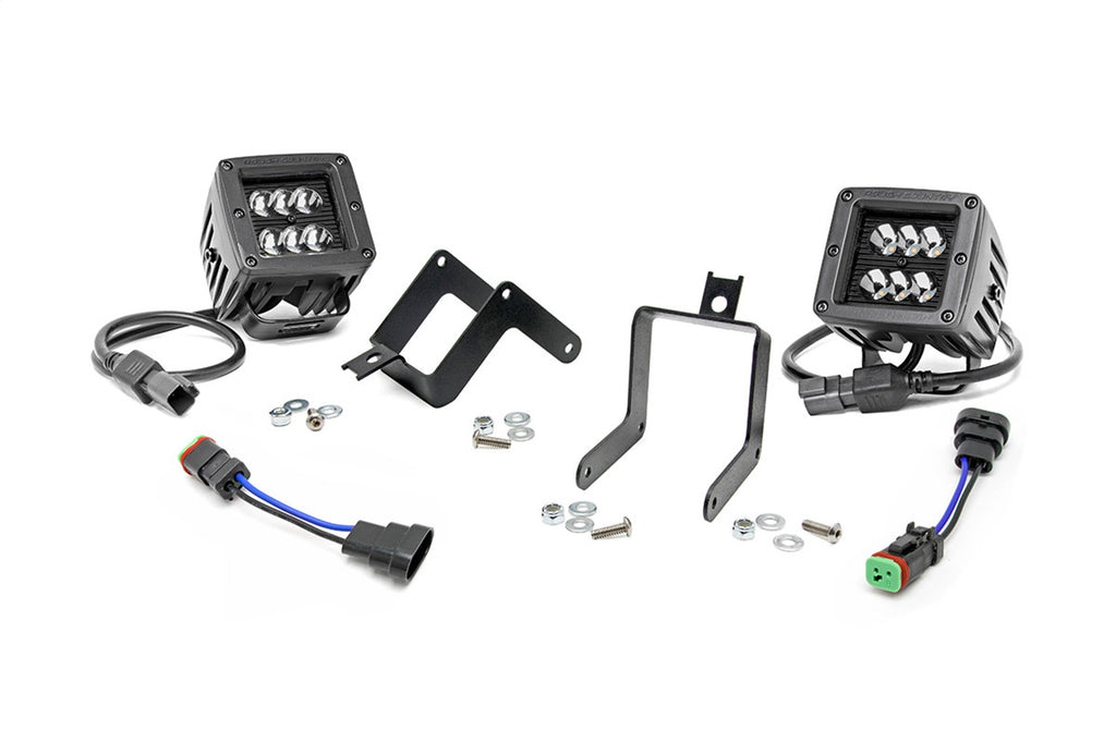 Rough Country 70622 Black Series LED Fog Light Kit for Select Ford F-250 Super Duty, Ford F-350 Super Duty