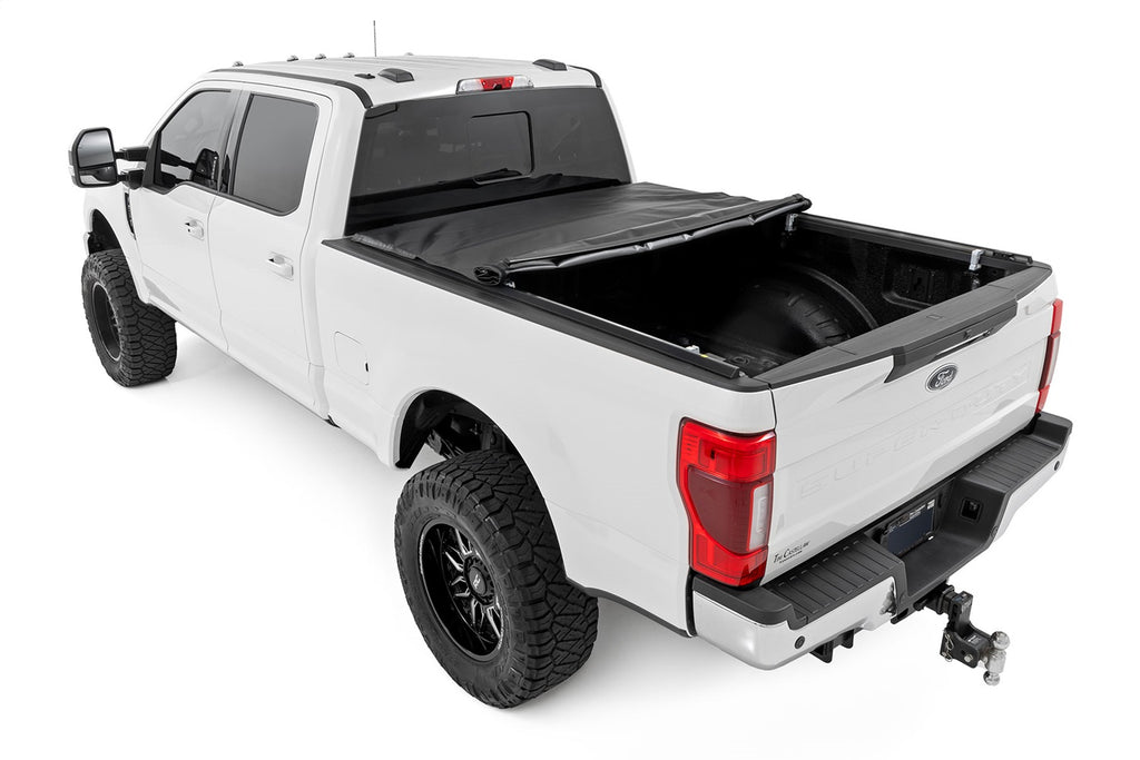 Rough Country 42517650 Soft Roll-Up Bed Cover for Select Ford F-250 Super Duty, Ford F-350 Super Duty