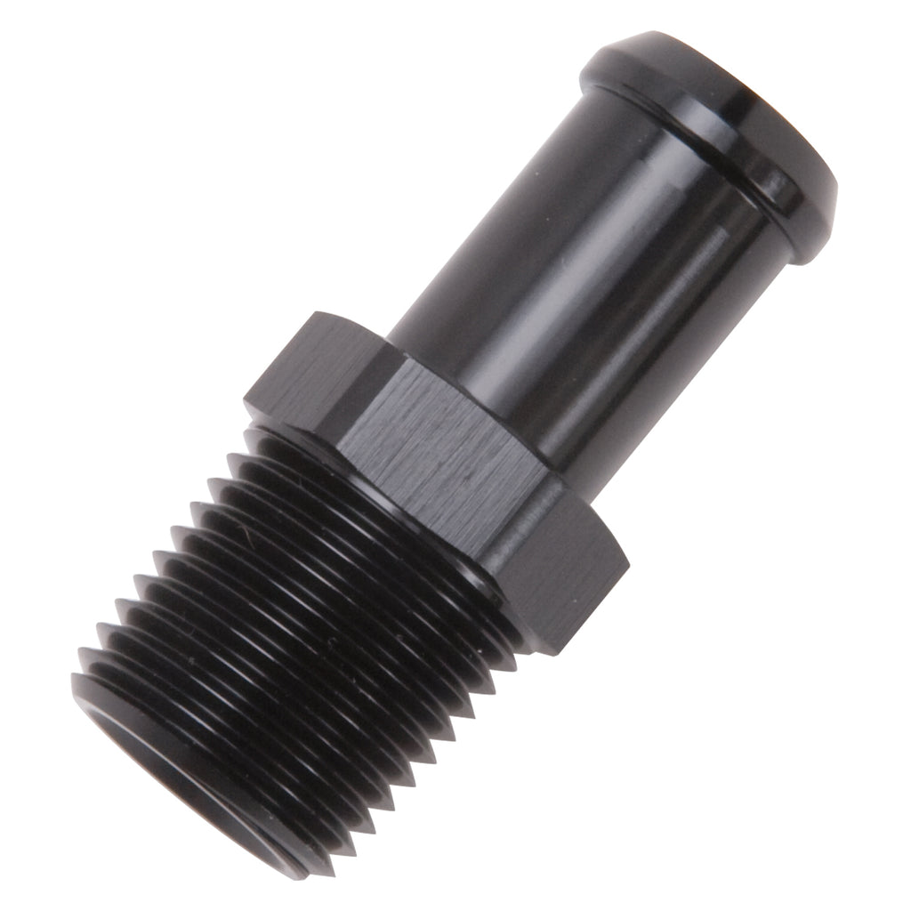 Hose-End-Straight-12In-Npt-To-58In-Barb-Black-Anodize