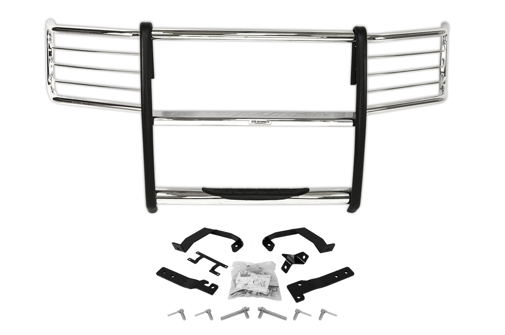 15-17-Ford-F-150-(Excl.-Acc-Models)-3000-Series-Stepguard-Center-Grille--Brsh-Grd---Chrome