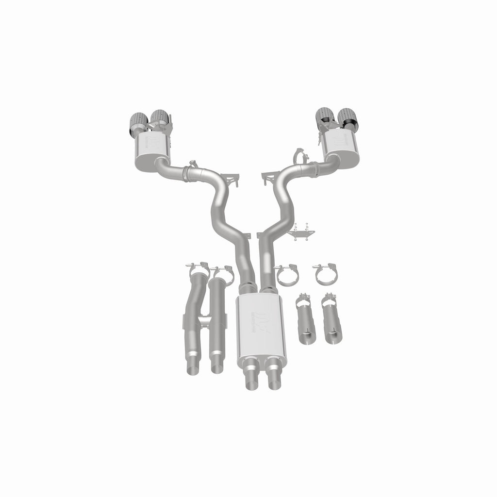 MagnaFlow Exhaust Products 19695 xMOD Series Carbon Fiber Tips Cat-Back System for Select Ford Mustang