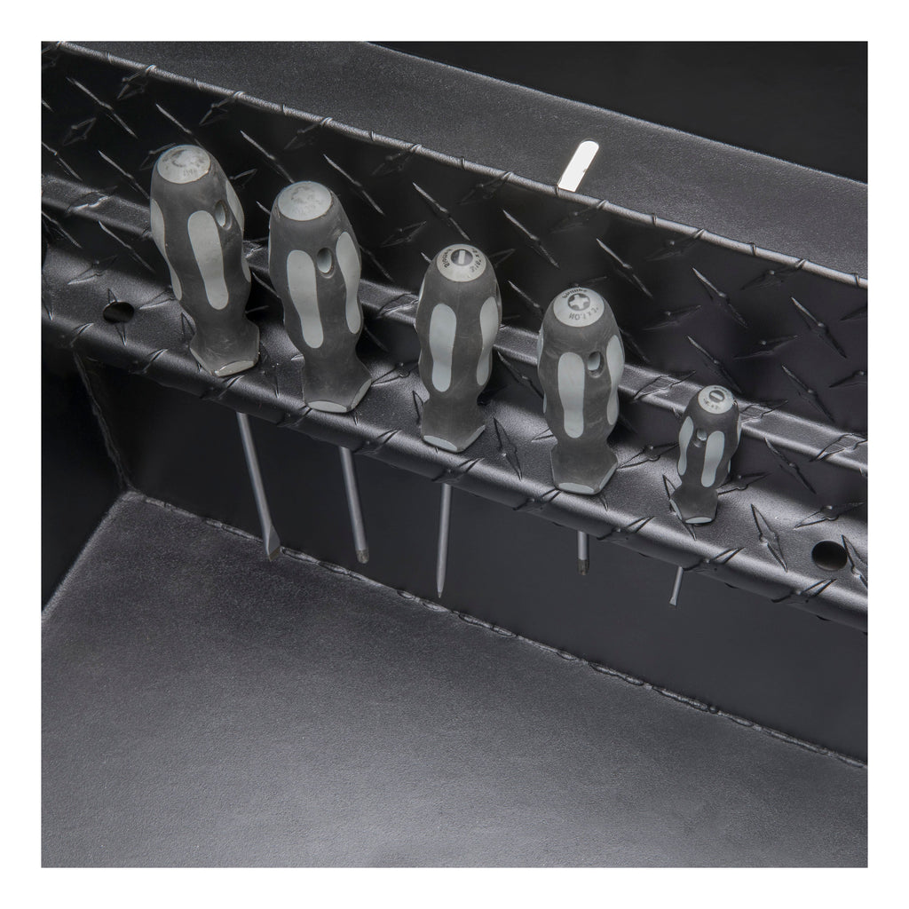 UWS EC10473 Matte Black Aluminum 69in. Truck Tool Box with Low Profile (Heavy Packaging) - Truck Part Superstore