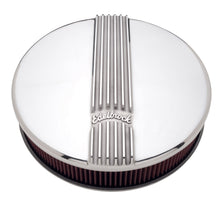 Load image into Gallery viewer, Air-Cleaner-Classic-Series-Round-Aluminum-Top-Cloth-Element-14In-Dia-X-3-9In-Polished