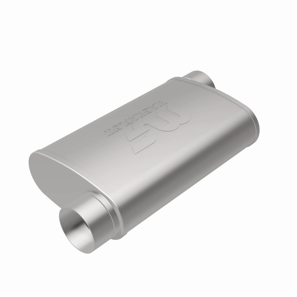 MagnaFlow Exhaust Products 11239 Straight-Through Performance Muffler; 3in. Offset/Offset; 4x14x9 Body