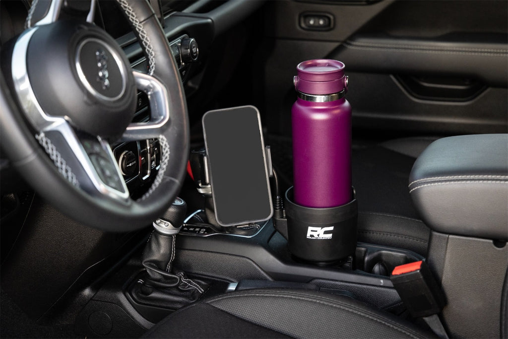 Rough Country J5054 Cup Holder for Select Honda SXS1000M3 Pioneer 1000, Honda SXS1000M3 Pioneer Deluxe, Honda SXS1000M3 Pioneer Forest, Honda SXS1000M3 Pioneer Trail, Honda SXS1000M5 Pioneer 1000-5, Honda SXS1000M5 Pioneer 1000-5 Deluxe, Honda SXS1000M5