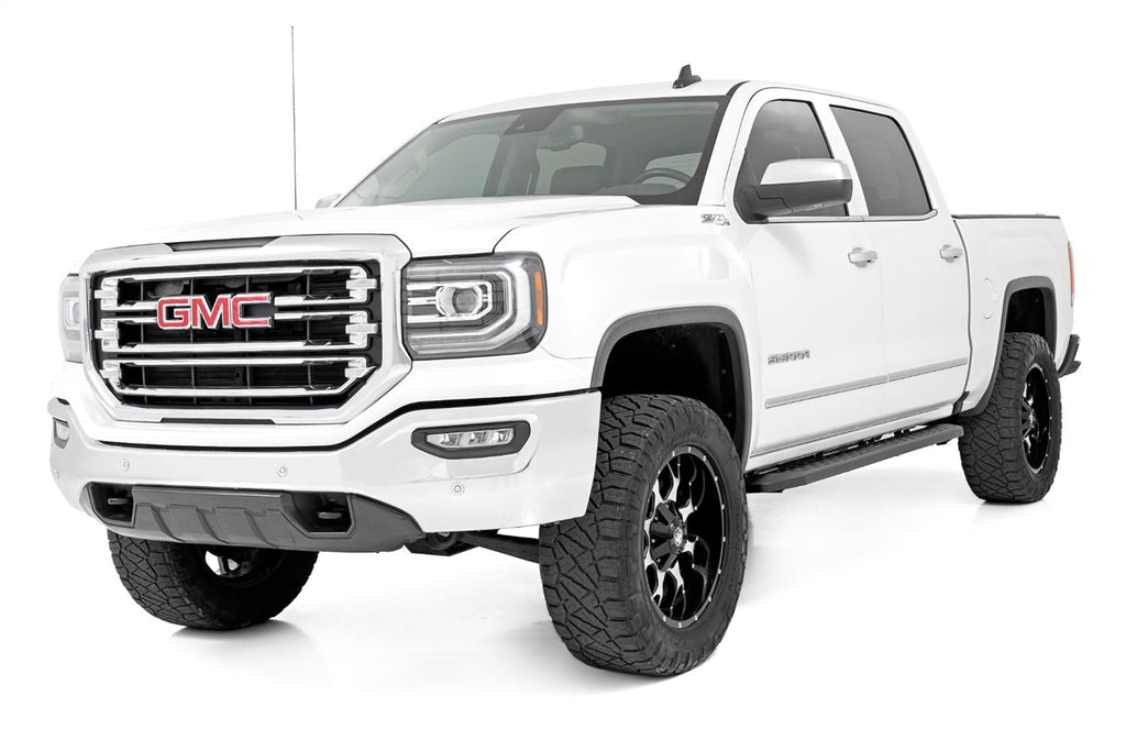 Rough Country 44001 Running Boards for Select Chevrolet Silverado 1500, Chevrolet Silverado HD, Chevrolet Silverado HD, GMC Sierra 1500, GMC Sierra HD, GMC Sierra HD