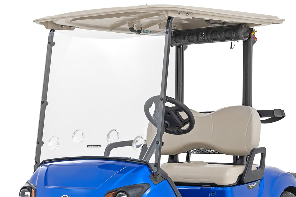 Rough Country 98202240 Windshield for Select Yamaha DR2E Drive2 Concierge 4 PowerTech AC, Yamaha DR2E Drive2 Concierge 6 PowerTech AC, Yamaha DR2E Drive2 Fleet PowerTech AC, Yamaha DR2E Drive2 Fleet PowerTech LI, Yamaha DR2E Drive2 PTV PowerTech AC,