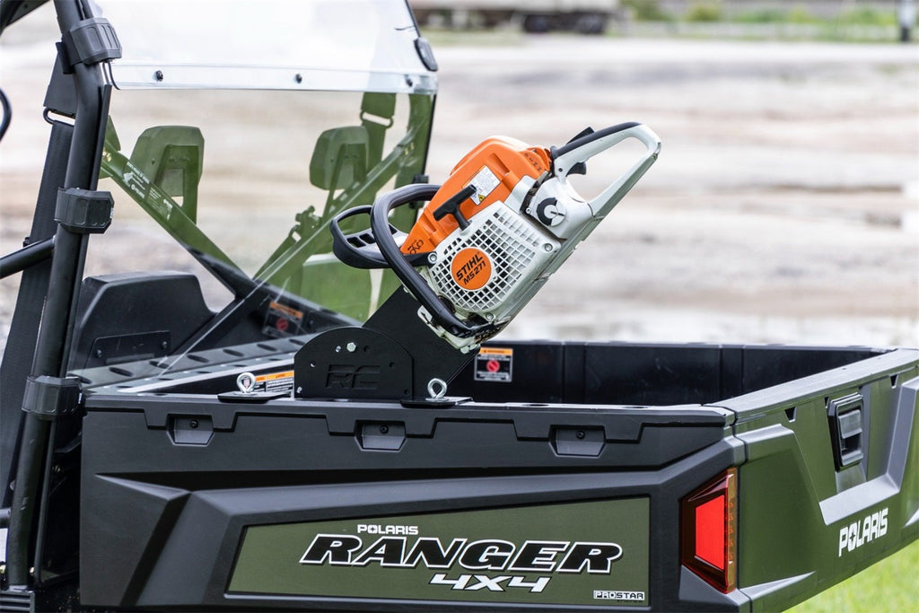 Rough Country 93195 Chainsaw Carrier for Select Can-Am Commander DPS, Can-Am Commander LTD, Can-Am Commander X, Can-Am Commander XT, Can-Am Commander XT-P, Can-Am Commander Max DPS, Can-Am Commander Max XT, Can-Am Defender DPS HD10, Can-Am Defender DPS