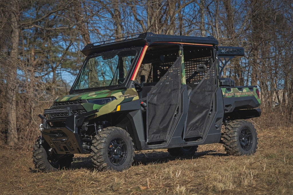 Rough Country 98417221 Windshield for Select Polaris Ranger 1000, Polaris Ranger EPS, Polaris Ranger Premium, Polaris Ranger Premium + Winter Prep Package, Polaris Ranger 900 XP, Polaris Ranger 900 XP Bronze Mist LE, Polaris Ranger 900 XP Deluxe, Polaris