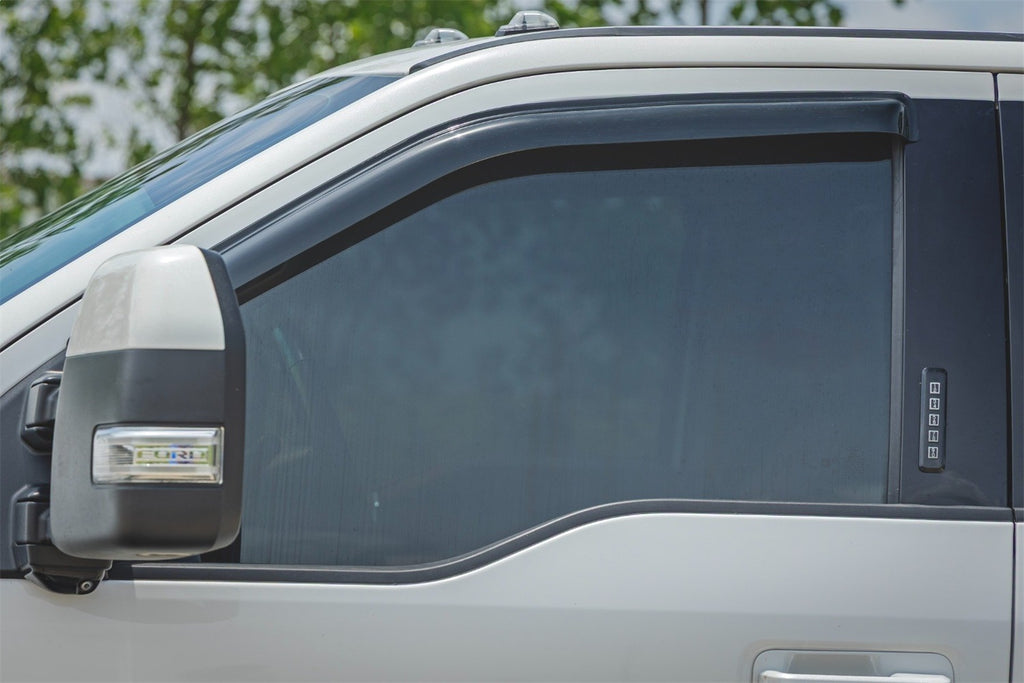 Rough Country 931524 Side Window Deflectors for Select Ford F-150, Ford F-150 Lightning, Ford F-250 Super Duty, Ford F-350 Super Duty