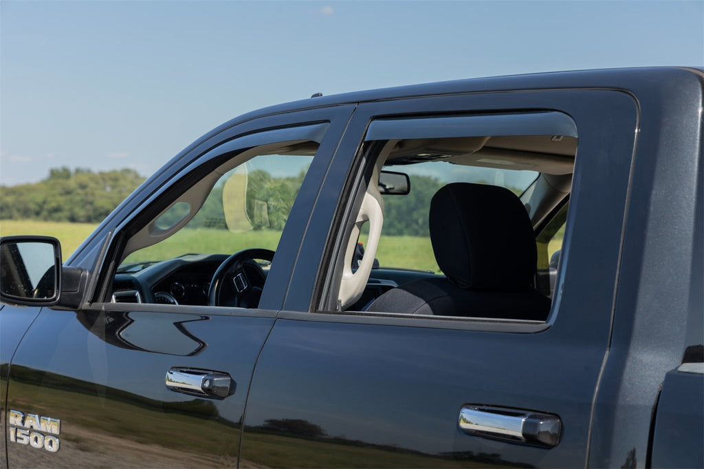 Rough Country 840924 Side Window Deflectors for Select Dodge Ram 1500, Ram 1500, Ram Classic, Ram 2500, Ram