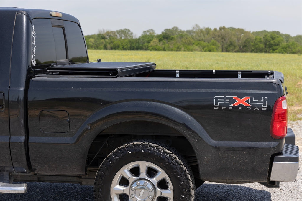 Rough Country 47214651B Hard Low Profile Bed Cover for Select Ford F-250 Super Duty, Ford F-350 Super Duty