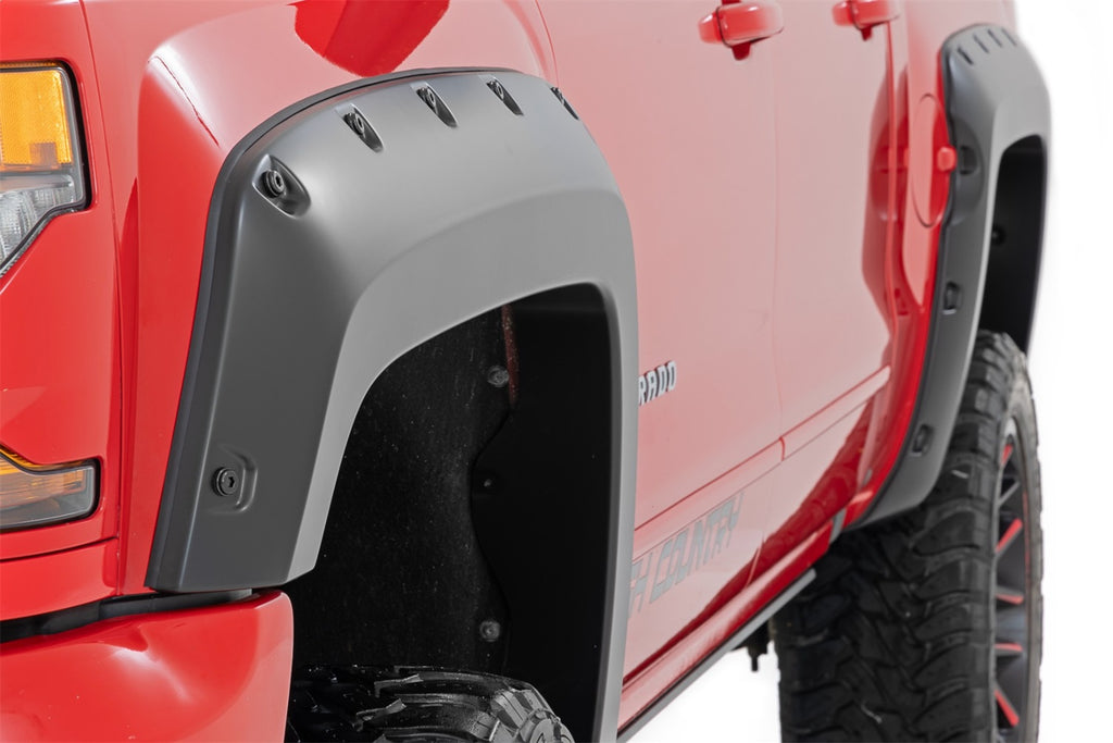 Rough Country F-C11413A-GJI Pocket Fender Flares for Select Chevrolet Silverado 1500, Chevrolet Silverado Classic