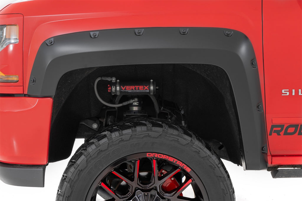 Rough Country F-C11413A-GXG Pocket Fender Flares for Select Chevrolet Silverado 1500, Chevrolet Silverado Classic