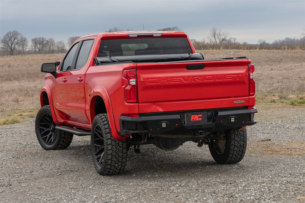 Rough Country 14009 OV2 Side Steps for Select Chevrolet Silverado 1500, Chevrolet Silverado LTD, Chevrolet Silverado HD, GMC Sierra 1500, GMC Sierra Limited, GMC Sierra HD