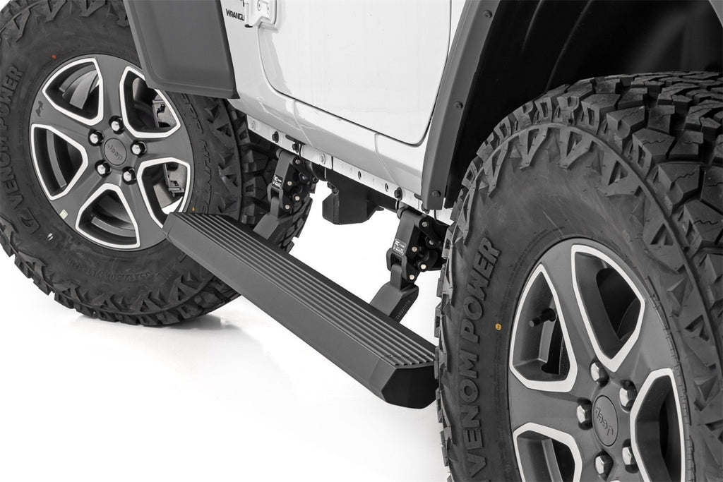 Rough Country PSR61030 Power Running Boards for Select Jeep Wrangler