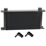 Derale 51982 19 Row Series 10000 Stack Plate Fluid Cooler, 90 degree swivel -10AN