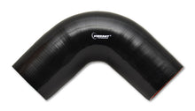 Load image into Gallery viewer, 4-Ply-Reinforced-Silicone-Elbow-Connector---5In-Id-X-4In-Leg-90-Deg-Elbow-(Black)